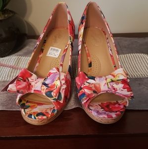 Deflex Comfort Woman Size 12Wide Open Toe Wedges